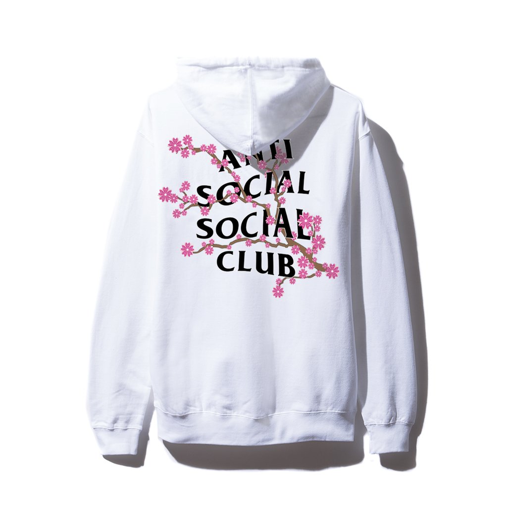 Anti Social Social Club Cherry Blossum White Zip Hoodie Novelship